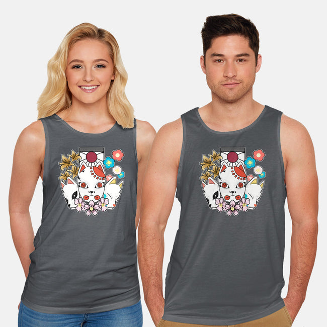 Kitsune Team-unisex basic tank-neokawaii