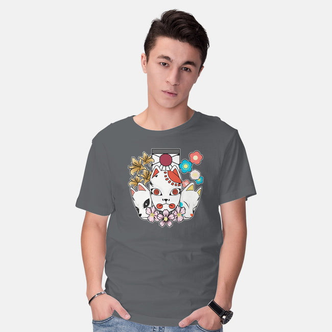 Kitsune Team-mens basic tee-neokawaii