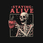 Staying Alive-none removable cover w insert throw pillow-eduely