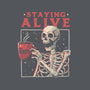 Staying Alive-unisex basic tee-eduely