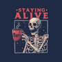 Staying Alive-none removable cover w insert throw pillow-eduely
