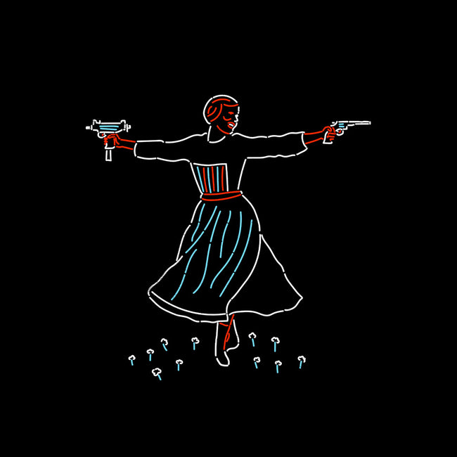 Hills Are Alive-womens basic tee-rocketman_art