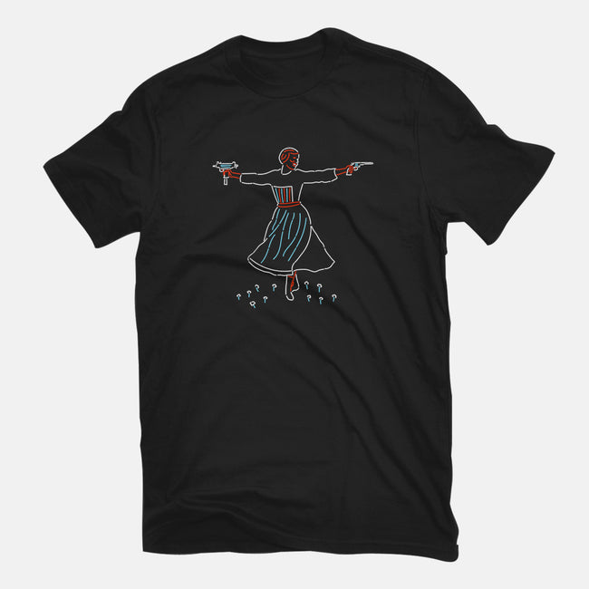 Hills Are Alive-womens basic tee-rocketman_art