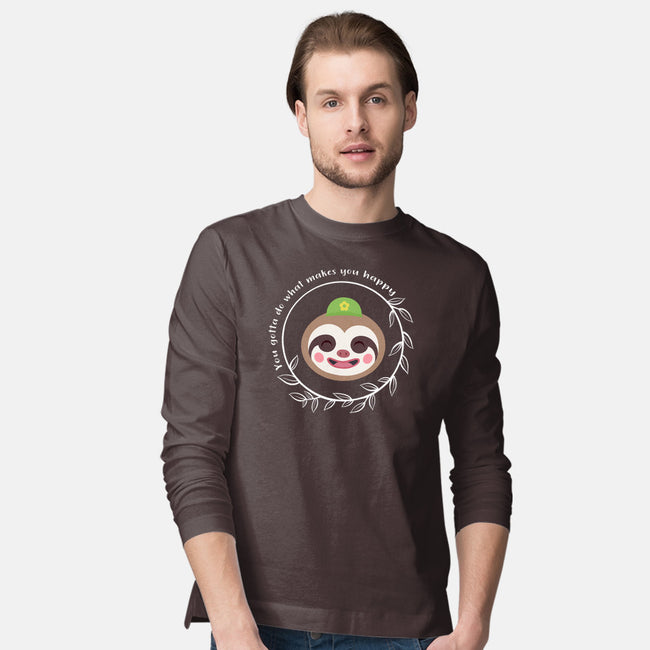 Be Happy-mens long sleeved tee-kosmicsatellite