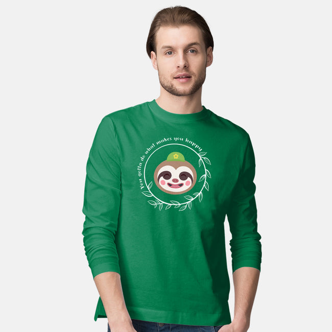 Be Happy-mens long sleeved tee-kosmicsatellite