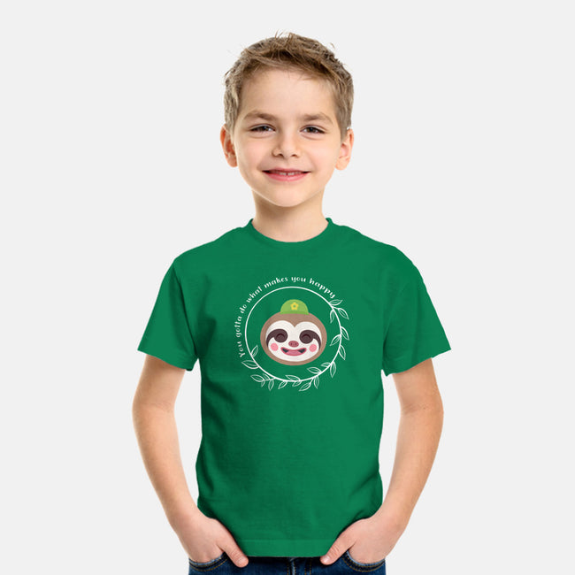 Be Happy-youth basic tee-kosmicsatellite