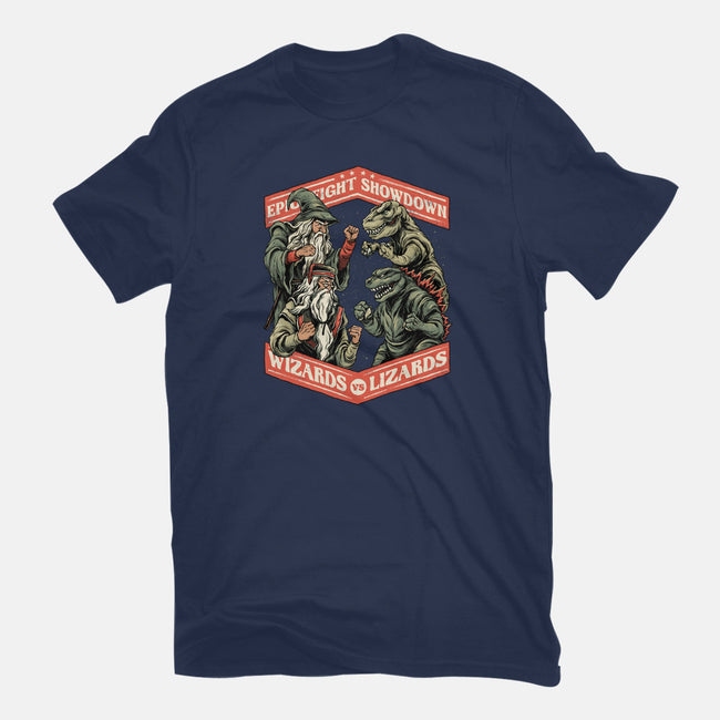 Wizards vs Lizards-mens premium tee-glitchygorilla