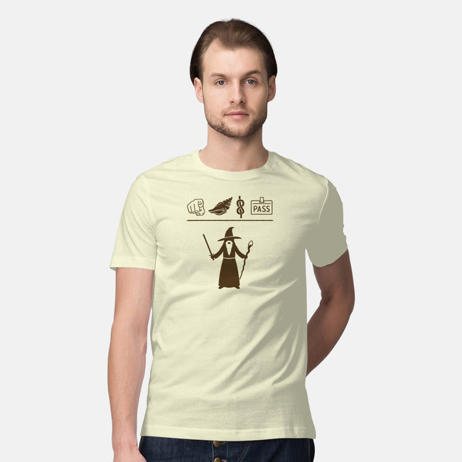 Wizard Hieroglyphs-mens premium tee-Shadyjibes