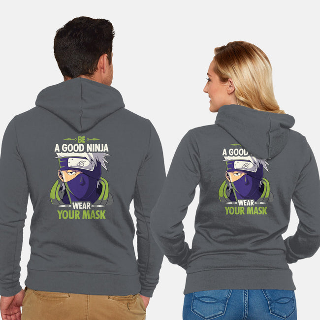 Good Ninja-unisex zip-up sweatshirt-Geekydog