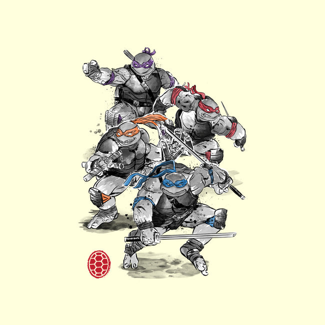 Turtle Squad-none polyester shower curtain-DrMonekers