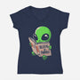 How to Believe in Yourself-womens v-neck tee-eduely