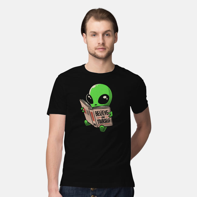How to Believe in Yourself-mens premium tee-eduely