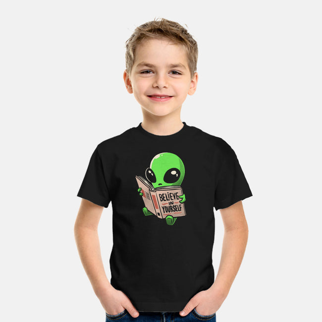 How to Believe in Yourself-youth basic tee-eduely