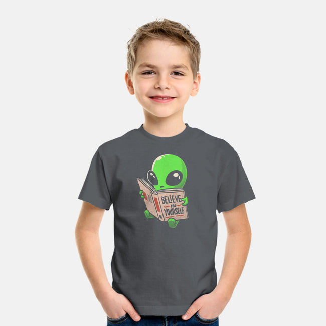 How to Believe in Yourself-youth basic tee-eduely