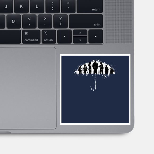Under My Umbrella-none glossy sticker-rocketman_art