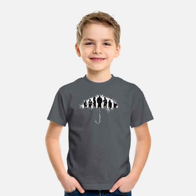 Under My Umbrella-youth basic tee-rocketman_art