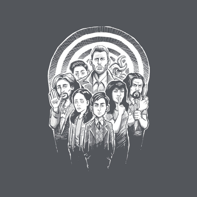 Weird Family-none polyester shower curtain-Andriu