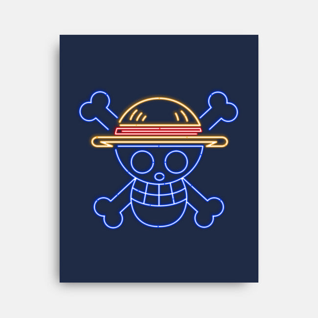 Neon Hat-none stretched canvas-CoD Designs