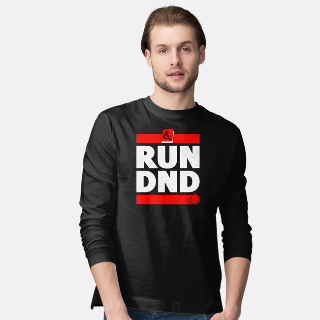 Run DND-mens long sleeved tee-shirox