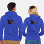 Sootball-unisex zip-up sweatshirt-Raffiti