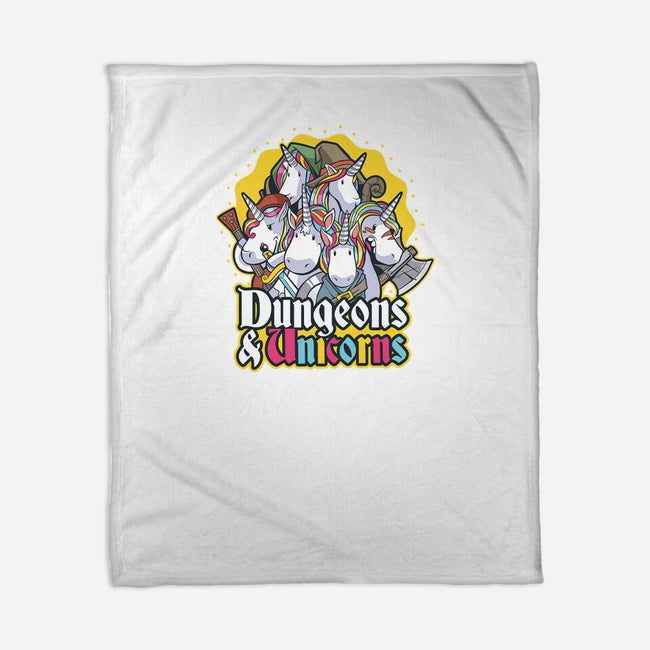 Dungeons and Unicorns-none fleece blanket-T33s4U