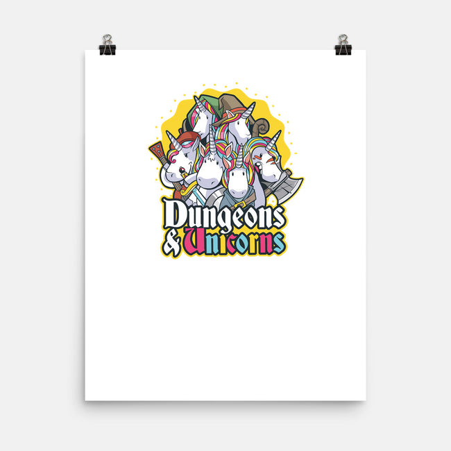 Dungeons and Unicorns-none matte poster-T33s4U