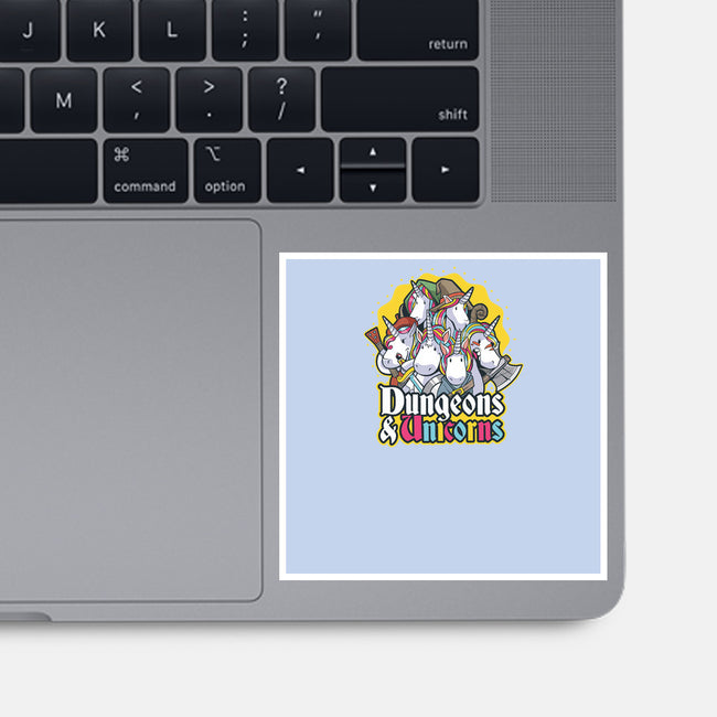 Dungeons and Unicorns-none glossy sticker-T33s4U