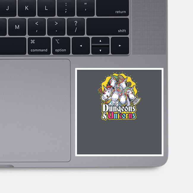Dungeons and Unicorns-none glossy sticker-T33s4U