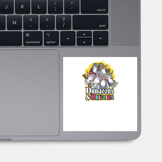 Dungeons and Unicorns-none glossy sticker-T33s4U