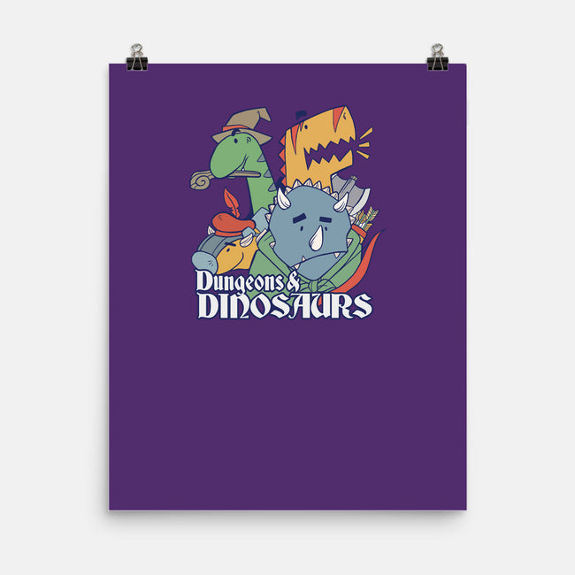 Dungeons and Dinosaurs-none matte poster-T33s4U