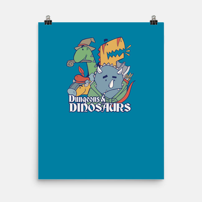 Dungeons and Dinosaurs-none matte poster-T33s4U