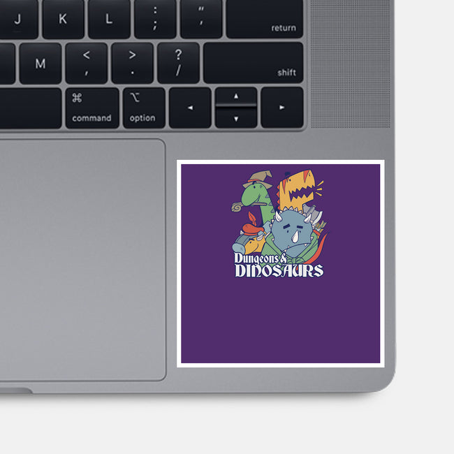 Dungeons and Dinosaurs-none glossy sticker-T33s4U