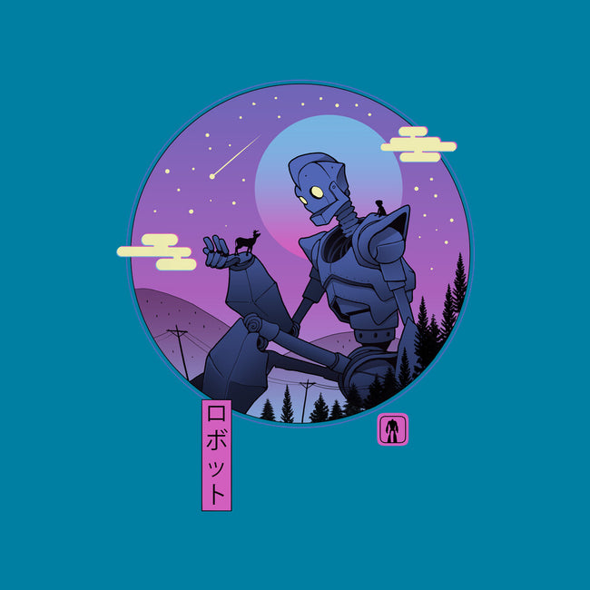 The Gentle Robot-none polyester shower curtain-vp021