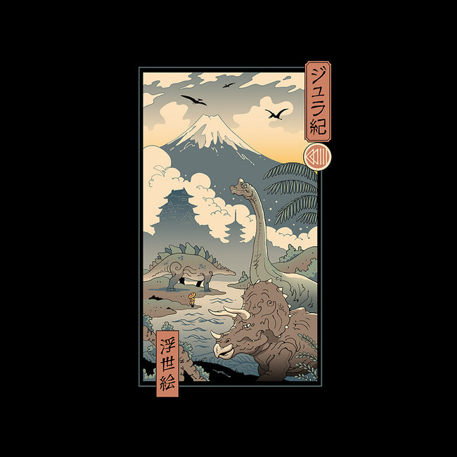 Jurassic Ukiyo-e 2-unisex zip-up sweatshirt-vp021
