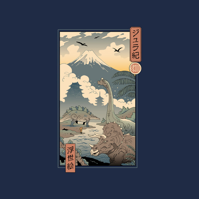 Jurassic Ukiyo-e 2-none removable cover w insert throw pillow-vp021