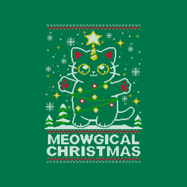 Meowgical Christmas-none stretched canvas-NemiMakeit