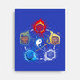 Dice Elements-none stretched canvas-Vallina84