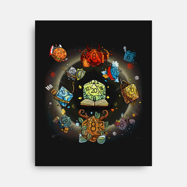 Black Hole Dice-none stretched canvas-Vallina84