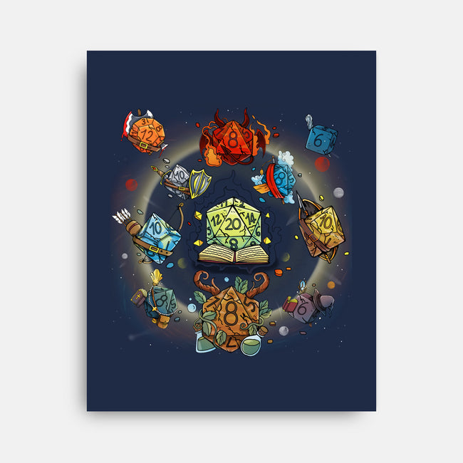 Black Hole Dice-none stretched canvas-Vallina84