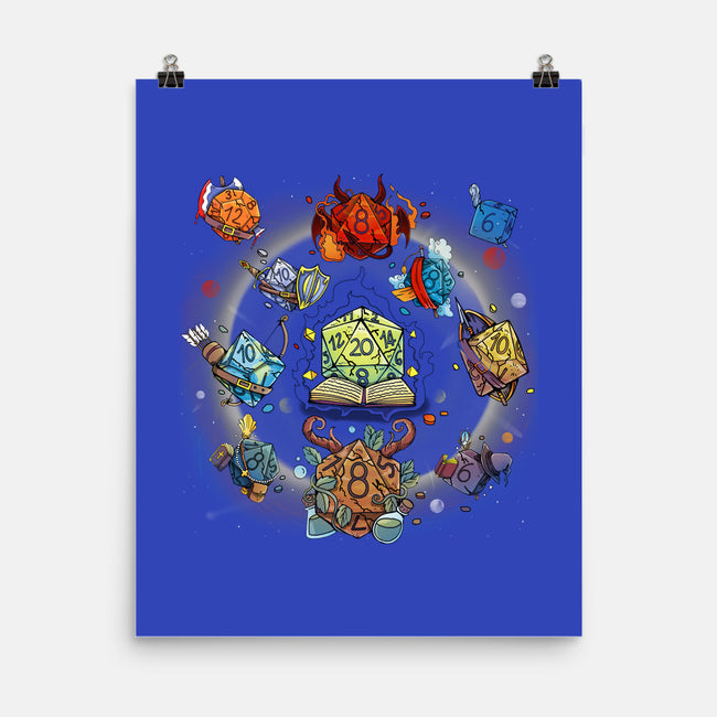 Black Hole Dice-none matte poster-Vallina84