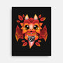 Dragon Of Leaves-none stretched canvas-NemiMakeit