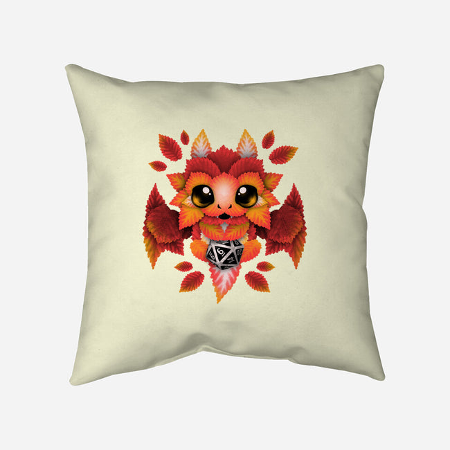 Dragon Of Leaves-none removable cover w insert throw pillow-NemiMakeit