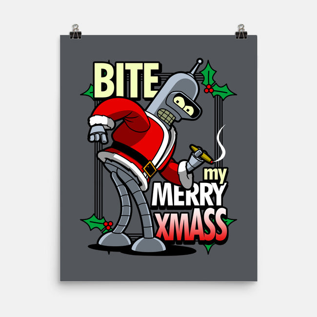 Bite my Merry XmASS-none matte poster-Boggs Nicolas