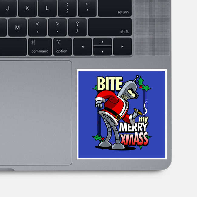 Bite my Merry XmASS-none glossy sticker-Boggs Nicolas