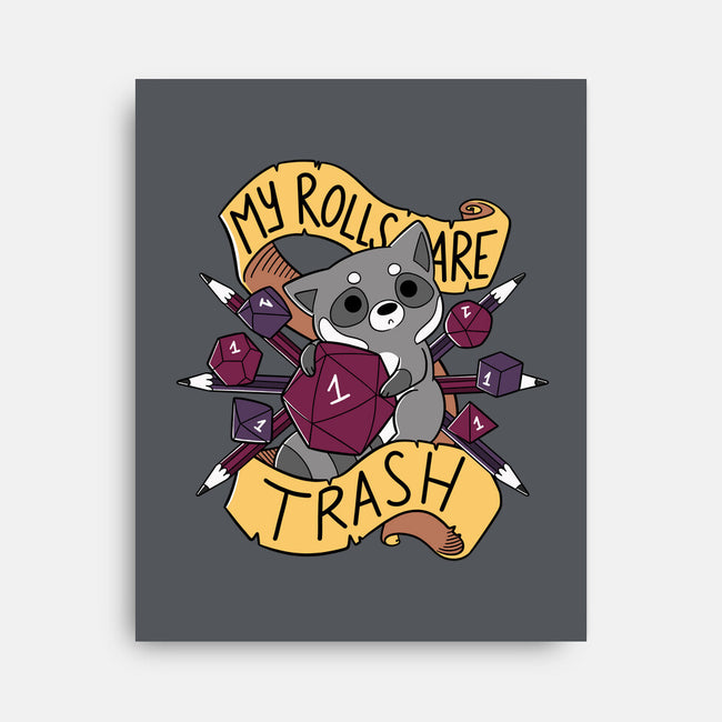 RPG Raccoon-none stretched canvas-TaylorRoss1