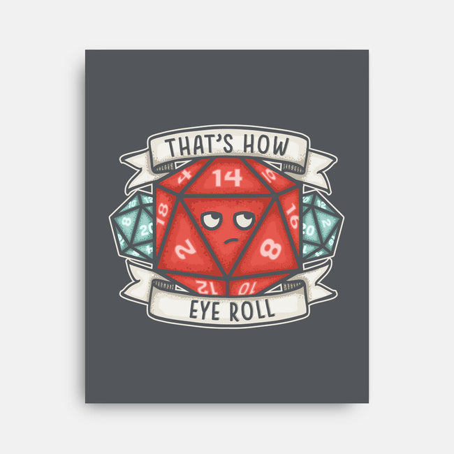 How Eye Roll-none stretched canvas-CoD Designs