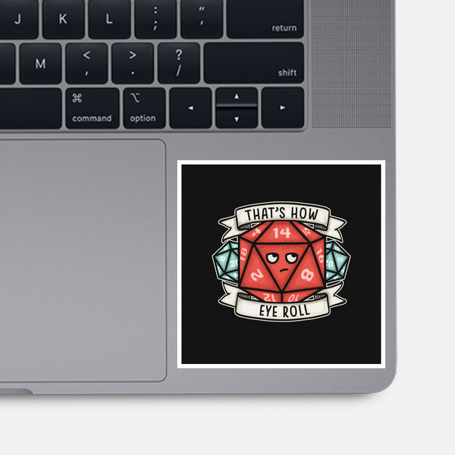 How Eye Roll-none glossy sticker-CoD Designs