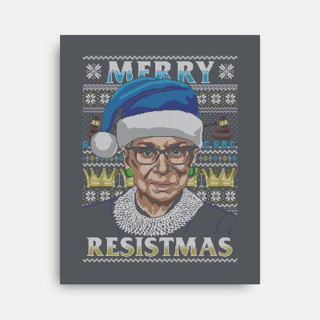 Merry Resistmas-none stretched canvas-CoD Designs