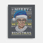Merry Resistmas-none stretched canvas-CoD Designs