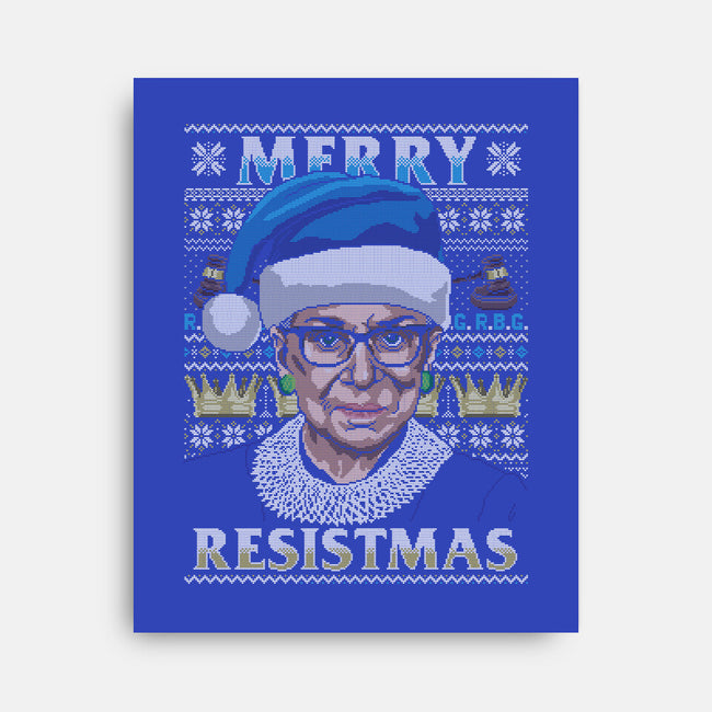 Merry Resistmas-none stretched canvas-CoD Designs